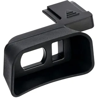 Große Silikon Augenmuschel Okular für Fujifilm X-E4 (Ausgestattet und Gesichert mit Kamera-Blitzschuh)