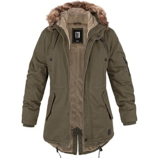 bw-online-shop Ladies Fishtail Winterparka (Sale) oliv, Größe M