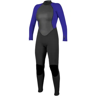 O'Neill Womens Reactor II 3/2mm Back Zip Wetsuit - Black Cobalt - 12