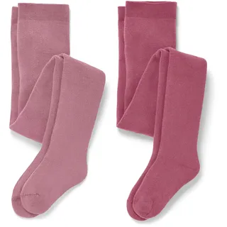 Tchibo - 2 Kinder-Frottee-Thermostrumpfhosen - Baby - Gr. 74/80 - dunkelrosa