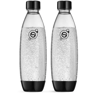 Sodastream Fuse PET-Flasche 2 x 1 l schwarz