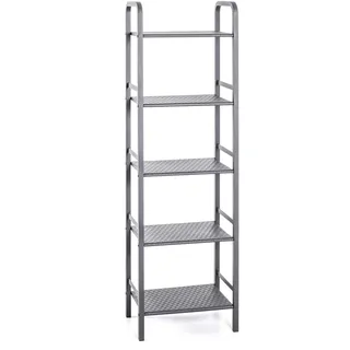 Haku-Möbel HAKU "21104", grau, B:40cm H:137cm T:28cm, Metall, Regale, Badregal, Breite 40 cm