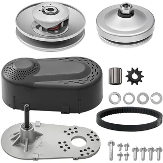 Vevor Antriebskupplung 2-8 PS Motor, 2000 U/min hochfeste Antriebskupplung mit asymmetrisch gestalteten Rädern und robustem Gummiriemen, stabile und langlebige Kupplung mit komplettem Zubehör