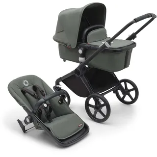 Bugaboo Fox Cub mit Liegeaufsatz und Sitz black/forest green