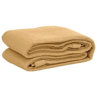 vidaXL Zeltteppich Sandfarbe 400x400 cm HDPE