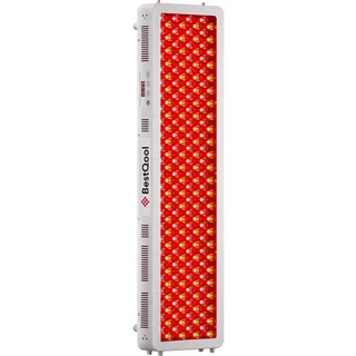 BestQool Großes Red Light Panel, 4 Wellenlängen Infrarotlichtpanel, 330W | 630–940 nm, 200 LEDs Elite Dual-Chip Rotlichtlampe und Infrarotlampe, Hochleistungs Vollkörper Rotlicht Panel zu Hause