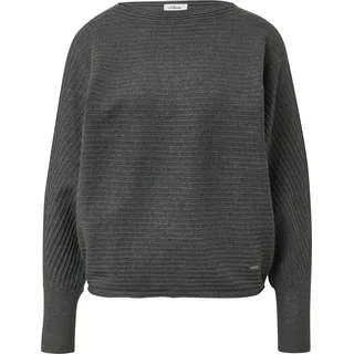 s.Oliver Pullover in Rippstruktur grau XL