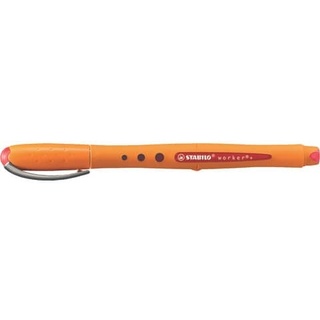 Stabilo worker®+ Tintenroller orange 0,5 mm, Schreibfarbe: rot, 1 St.