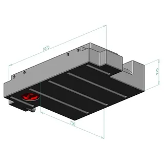 Abwassertank 100 L für MB Sprinter, VW Crafter und MAN TGE ab 2017