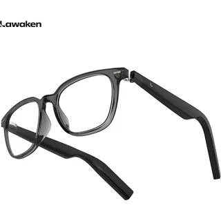 Lawaken AI Chat City Classic KI-Smart-Brillen, 128 Sprachen Echtzeit-Übersetzung, KI-Notiz für Sitzungsprotokolle, kompatibel mit ChatGPT, Gemini und Claude, wasserdicht, leicht, lange Akkulaufzeit, Fassung für Brillengläser, Bluetooth 5.3, freihändiges Wearable-Design, Open-Ear-Design für Musik und Anrufe, für iOS und Android, Standardgröße, für den täglichen Gebrauch