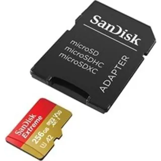 SanDisk Extreme microSDXC UHS-I U3 A2 V30 + SD-Adapter 256 GB
