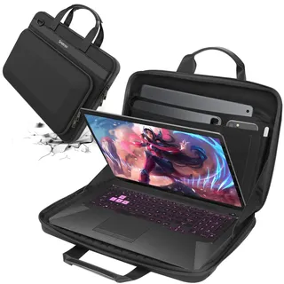 Smatree 17-18 Zoll Hartschalenkoffer für 17,3 Zoll HP Omen Laptop 17 Serie/ 17t Serie, für 17,3 Zoll MSI Gaming Laptops Vector GP76 /GP76 HX/GE76 Raider/GE76 Dragon TIAMAT Serie Tasche (A800XL)