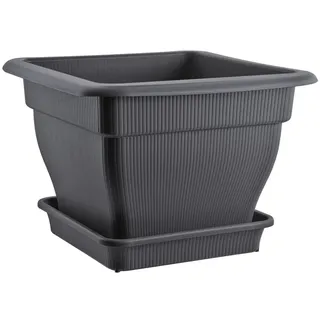 Buri XL Pflanzkübel 48 x 48 x 35 cm Anthrazit