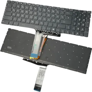 Trade-Shop Original Laptop Notebook Tastatur Keyboard Deutsch QWERTZ mit RGB-Hintergrundbeleuchtung für viele MSI SteelSeries Laptops wie GS60 GT72 - Schwarz
