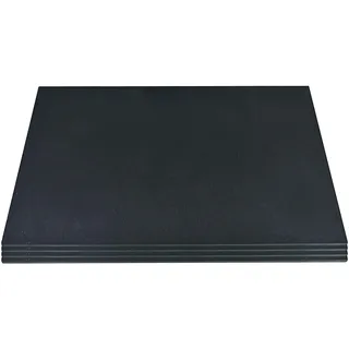 Cepewa Schieferplatte 4er Set │Steinplatte rechteckig 30 x 20 cm │Untersetzer zu Tischdekoration (4er Set Schieferplatte rechteckig)