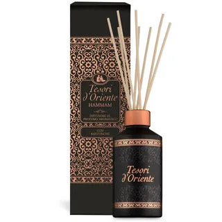 Tesori D'oriente Hammam Raumdiffusor, 200 ml, Aromatische Raumdüfte mit Rattanstäbchen