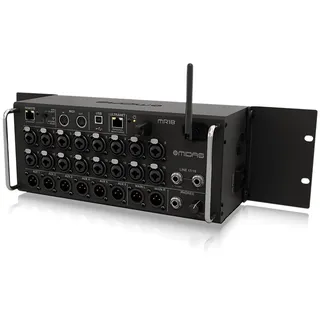 Midas MR18 Digitaler Mixer mit 18 Eingängen für iPad/Android-Tablets mit 16 Midas PRO-Vorverstärkern, integriertem WLAN-Modul und Mehrkanal-USB-Audio-Interface