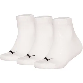 Puma Plain Quarter 3 Paare Weiß 39-42