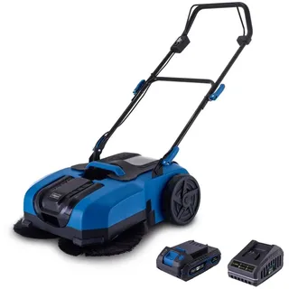 SCHEPPACH Akku-Kehrmaschine C-S610-X - 610mm Arbeitsbreite | 2000m2 | 3stufige Geschwindigkeit | 20L Schmutzbehälter | inkl. 2Ah Akku & 2,4A Ladegerät