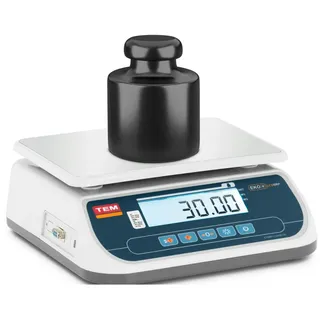 Tem Tischwaage - geeicht - 30 kg / 10 g - LCD