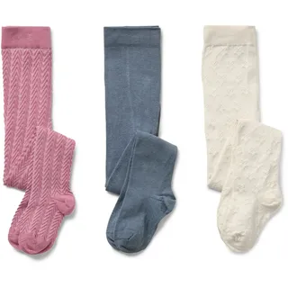 Tchibo - 3 Kinder-Strumpfhosen - Baby - Gr. 74/80 - creme