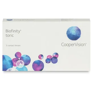 Cooper Vision Biofinity 3 St. / 8.70 BC / 14.50 DIA / -5.25 DPT / -0.75 CYL / 90° AX