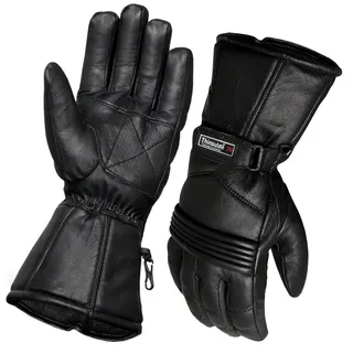 NORMAN Thermo Motorrad Motorrad Leder Handschuhe Wasserdicht Schutz Winter Sommer (M) - M