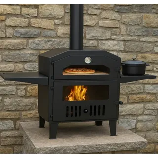 Pizza-Ofen, Gartenkamin, Holzbackofen, Gartenherd, Brotbackofen, Zeltofen