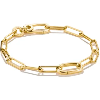 Thomas Sabo Charm-Armband »Charm Club Connect: Paperclip mit einem Connect Link vergoldet