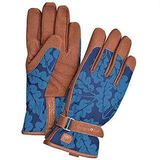 Burgon & Ball “Love The Glove” Garten-Handschuhe für Damen, Eichenblatt, verschiedene Größen, S/M, Eichenblatt Marineblau, 1