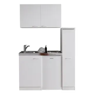 Respekta Levin Glaskeramik-Kochfeld links weiß