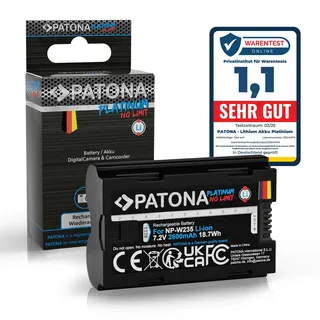 PATONA Platinum NP-W235 Akku 2600mAh Ersatzakku kompatibel mit Fuji Fujifilm GFX-50s II GFX-100S GFX100 II GFX100RF X-H2 X-H2S X-S20 X-T4 X-T5 GFX 100S GFX50 XH2 XH2S XS20 XT4 XT5 NPW235 NP W235