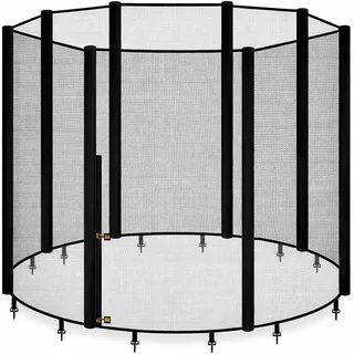 AWM Trampolin Sicherheitsnetz Deluxe | Ersatznetz | Netz 305, 366, 400, 430 cm | Außenliegend | Reißfest & Witterungsbeständig (8-Stangen System, 300-305 cm)