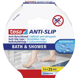 Tesa Anti-Rutschband Badaccessoire Transparent