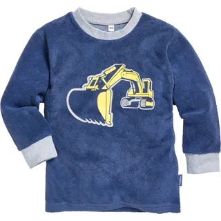 Playshoes Schlafanzug Frottee Bagger in Marine - 92