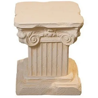 Schatzkiste1 Beistelltisch Tischsäule Standsäule Blumenständer Blumensäule Antike Ecksäule beige