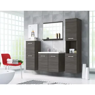 WELLTIME Parla 5-tlg. eichefarben gestreift bodega