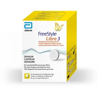 Freestyle Libre 3 Sensor 1 Stück Blutzucker Messgerät bloodsugar free style diabetes