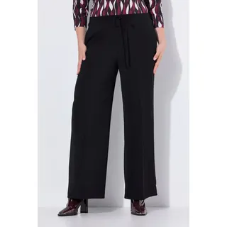 Ulla Popken Funktionshose Mary Weites Bein Schwarz 48
