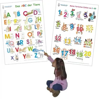 f&m verlag ug Das ABC der Tiere + Meine tierischen Zahlen von 1-20 im Set