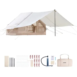 Vevor Aufblasbares Zelt 3-5 Personen Beige