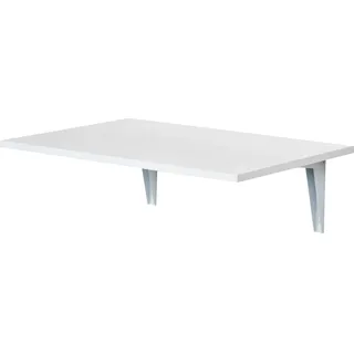 HOMCOM Wandklapptisch Wandtisch Klapptisch Esstisch Schreibtisch, MDF, Weiß, 60x40cm