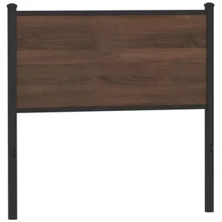 vidaXL Kopfteil Braun Eichen-Optik 90 cm Holzwerkstoff und Stahl