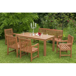 Merxx Santos Set 6-tlg. Bank 157 x 58 x 89 cm