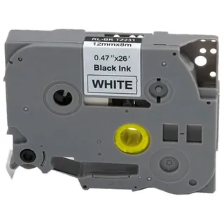 G&G Schriftband ersetzt Brother TZe-231, schwarz auf weiß