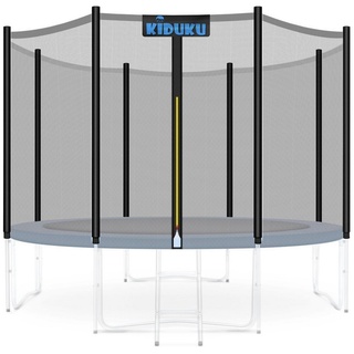 KIDUKU Trampolinnetz, Trampolin Ersatznetz Sicherheitsnetz Trampolinersatznetz schwarz 244 cm - 6 Stangen