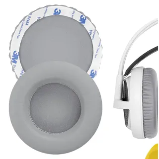 Geekria Ersatz-Ohrpolster für SteelSeries Siberia V1, Siberia V2, Siberia V3 Prism Gaming Kopfhörer, Ohrpolster/Ersatzteile (Grau)