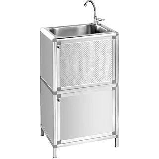 Hti-Living Outdoorspüle Gerti Silber