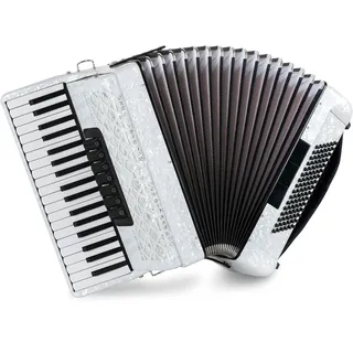 Classic Cantabile 96 Bass Akkordeon "Secondo V" Weiß G-g''
