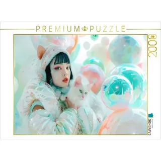 CALVENDO Puzzle Figuren in einer bunten Welt im Anime-Stil 2000 Teile Lege-Größe 90x67cm Foto-Puzzle für glückliche Stunden